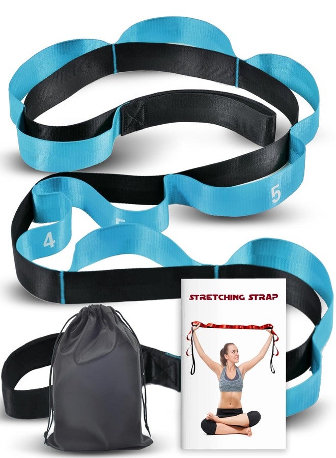 Acozycoo Stretching Strap with 10 Loops-Yoga Strap for Physical Therapy,Home Workout,Pilate & Flexibility Training,Non Elastic Exercise Stretch Band for Hamstring,Leg Stretcher Belt,Flexibility Fascia - Image 1