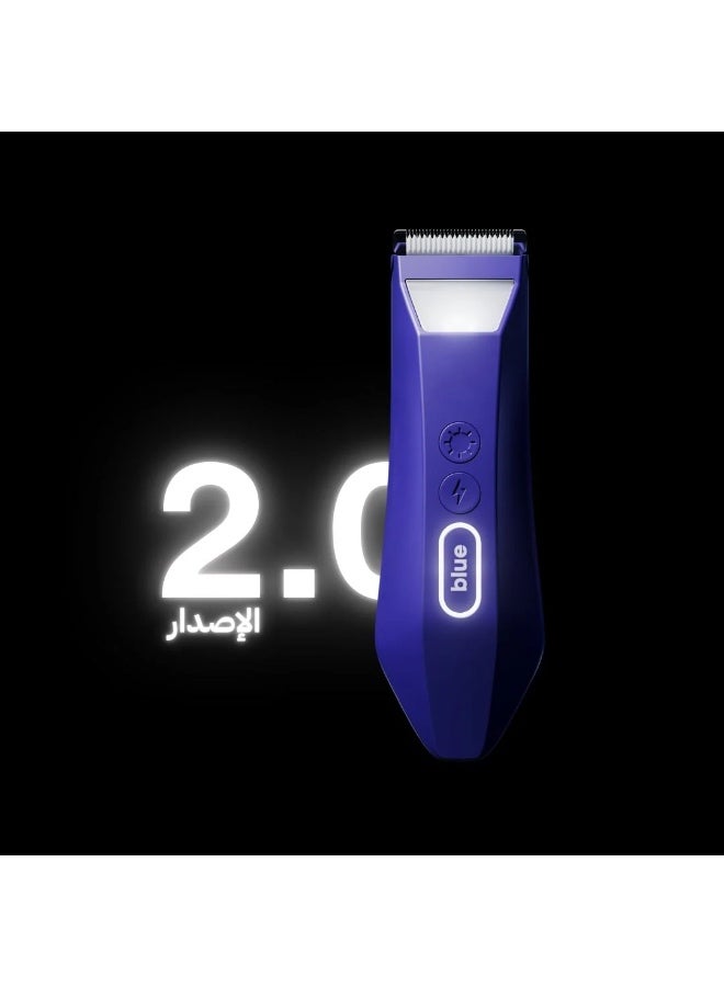 Blue shaver 2.0, Waterproof Shaving Machine for Men, Rechargeable Grooming Kit, Hair & Body Gro - Image 1