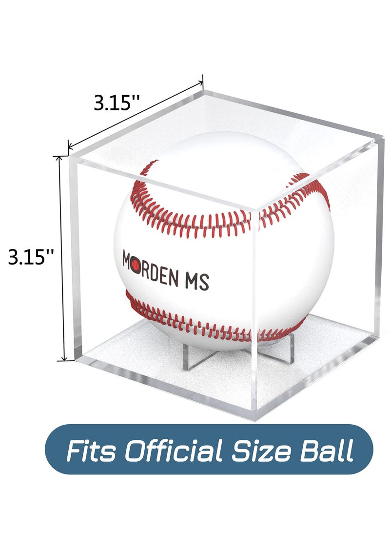 Baseball Display Case Acrylic Cube, Memorabilia Display Case for Single Ball, UV Protected Storage Box, Square Clear Baseball Stand, Sports Autograph Display Case Holder, Fits Official Size Ball - pzsku/Z934D1745BB242A61A67DZ/45/_/1721117154/6abd2d99-f09b-4006-8a8a-c377b549ff82