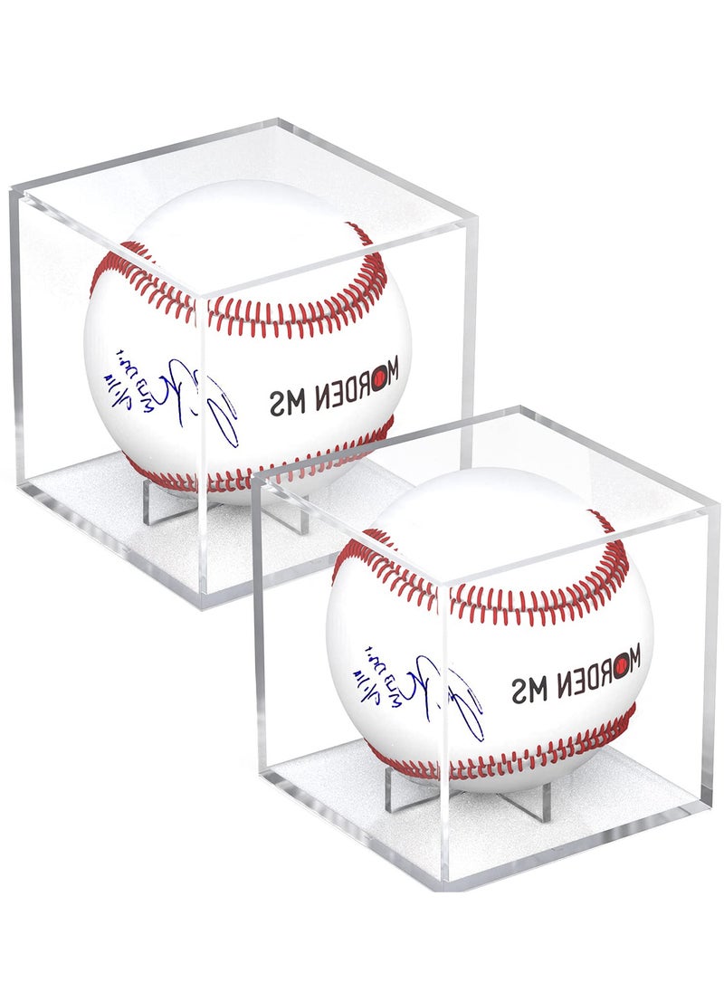 Baseball Display Case Acrylic Cube, Memorabilia Display Case for Single Ball, UV Protected Storage Box, Square Clear Baseball Stand, Sports Autograph Display Case Holder, Fits Official Size Ball - pzsku/Z934D1745BB242A61A67DZ/45/_/1721117156/a29ae690-b928-4ec7-97f2-0529ac4b0bd8