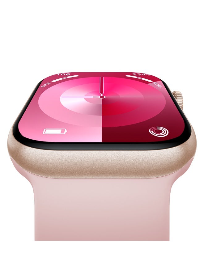 Outbox OB10 Limitless Smart Watch 2.04″ AMOLED Display, Bluetooth Calling, 100+ Sports Modes, Fitness & Health Tracker, Android & iOS – Pink - Image 3