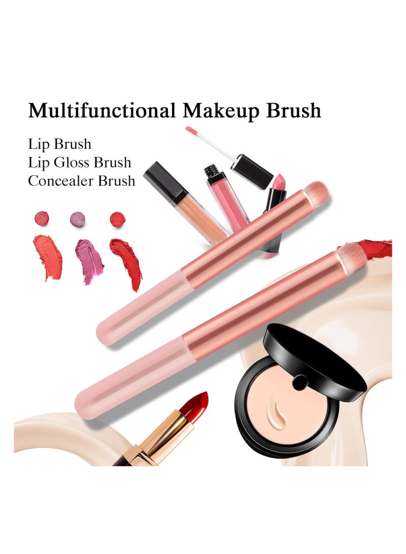 Generic Lip Brush Lip Smudge Brushes Lipstick Brush with Tubes 3PCS Lip Gloss Applicator Wands Lip Brushes Multi-purpose Lip Makeup Brush Eyeshadow Brush Concealer Brush Lip Gloss Wands Applicator Tool Kits  - Image 5