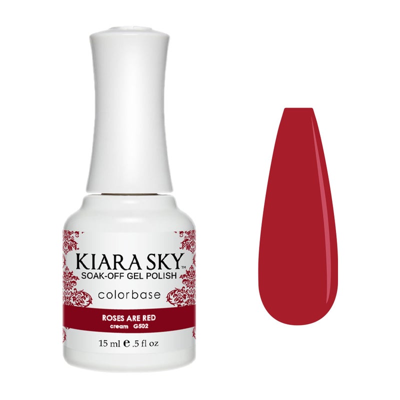 KIARA SKY Soak Off Gel Nail Polish 0.5 fl oz, ROSES ARE RED (G502) - Image 1