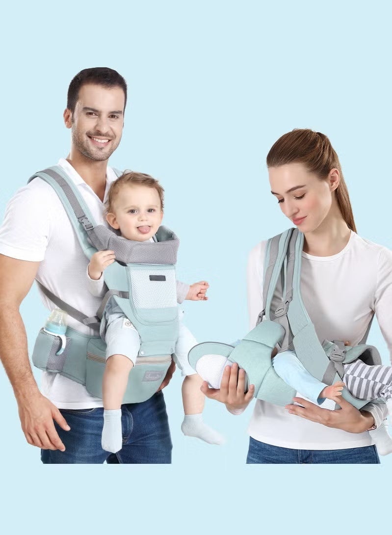 Multifunctional Ergonomic Infant Carriers with Hip Seat Waist Stool and Storage Box for Breastfeeding, Newborn to Toddler 0-48 Months - Image 1