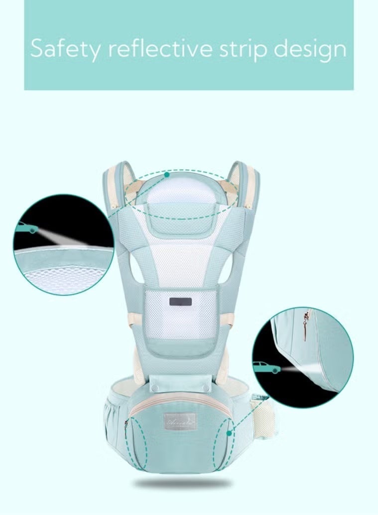 Multifunctional Ergonomic Infant Carriers with Hip Seat Waist Stool and Storage Box for Breastfeeding, Newborn to Toddler 0-48 Months - Image 3