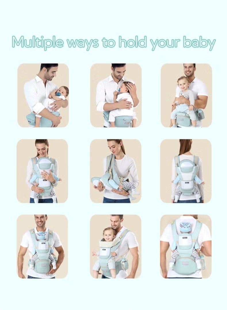 Multifunctional Ergonomic Infant Carriers with Hip Seat Waist Stool and Storage Box for Breastfeeding, Newborn to Toddler 0-48 Months - Image 5