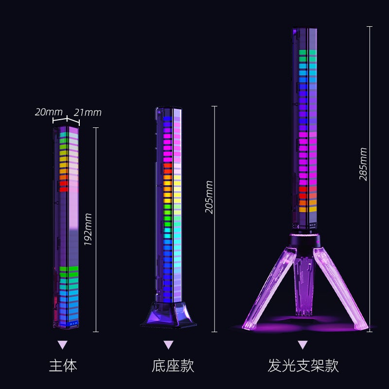 Rgb Voice Control Synchronous Rhythm Light Net Red Colorful Music Atmosphere Light Car Desktop Induction Creative Led Pickup Light - Image 4