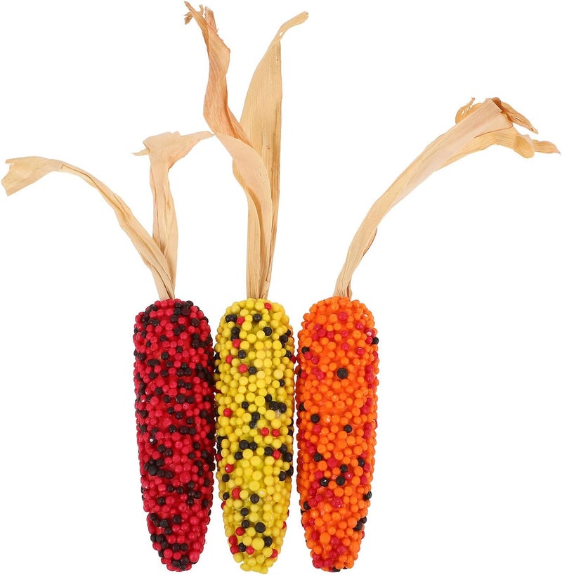Artificial Corn Model Set 3pcs Foam Simulation Vegetables Decorative Fake Corn Props for Kitchen Display Thanksgiving Home Décor - Image 1
