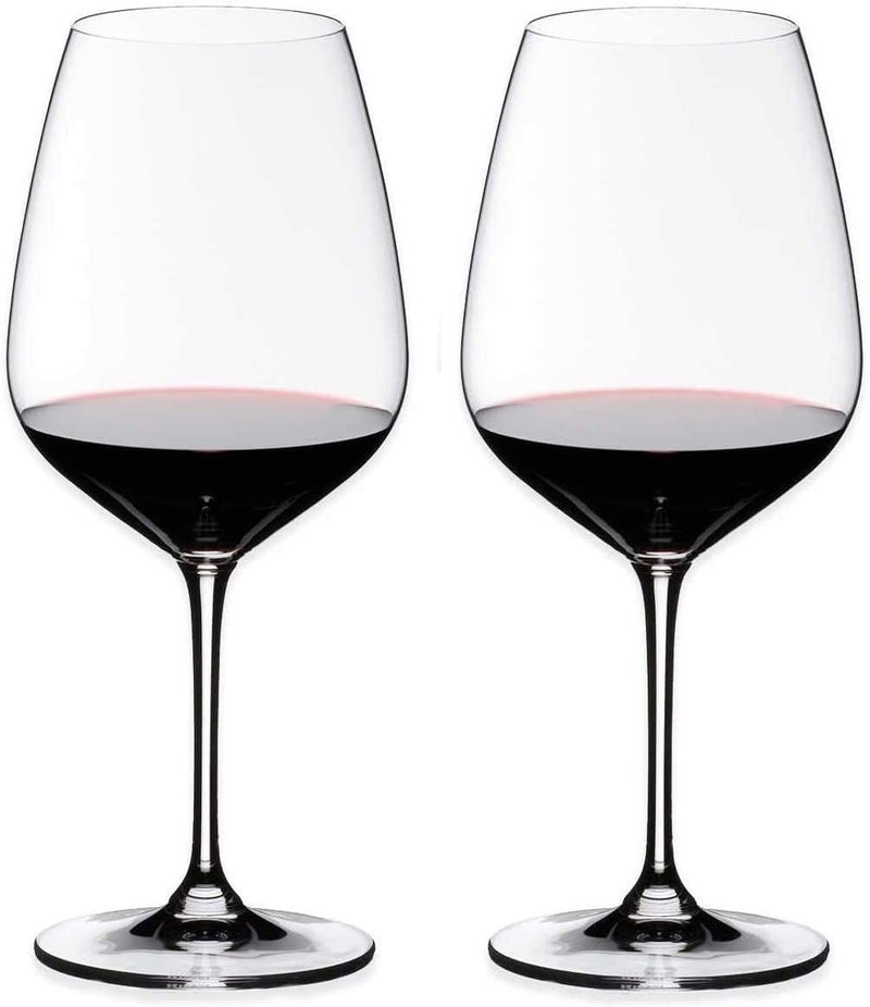 RAHAS Red or White Wine Glass 2 Pcs, Crystal Wine Glasses,360 ml,Crtsyal Party Glasses - (Set of 2) - Image 1
