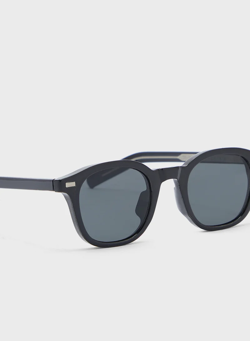 Robert Wood Polarized Lens Wayfarer Sunglasses