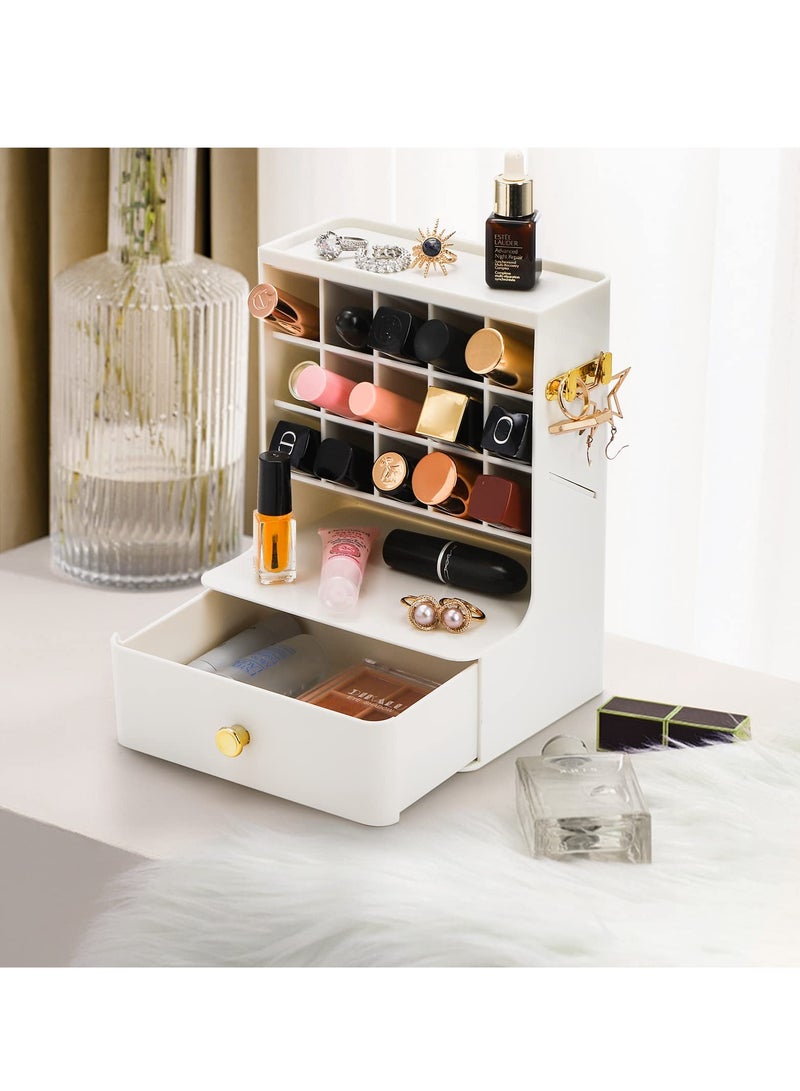 SYOSI 2 Pack Lipstick Organizer, Desktop Compact Makeup Storage for Vanity, Bathroom Counter, Dresser, Holds Lip Gloss, Cosmetics, Jewelry, Hair Accessories - Image 4