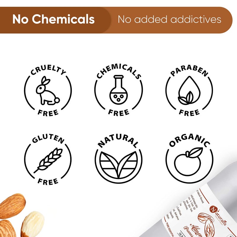 Naturalis Essence of Nature Pure Cold Pressed Sweet Almond Oil for Hair and Skin 1000ml - Image 4