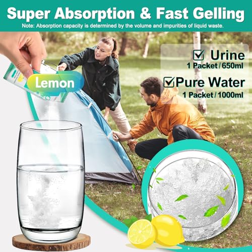 CRAZYTHUR Portable Toilet Gel, Poo Powder for Portable Toilet, Poo Powder for Portable Toilets, Camping Toilets Gel, Pee Powders for Outdoor Camping and Hiking - Image 2