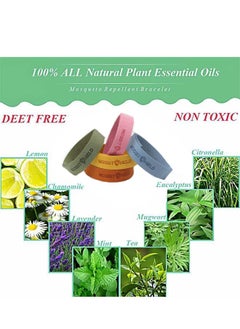 Generic 5-Piece Outdoor Insect Repellent Bracelet，Waterproof Outdoor Bug Repellent Wristbands Safe for Adults and Kids  - Image 2