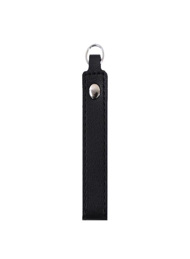 PU Leather Keychain with Stitched Design, Anti-Lost Key Ring Holder for Car Keys Home Keys, Durable Universal Key Fob Accessory,Black+Grey - Image 5