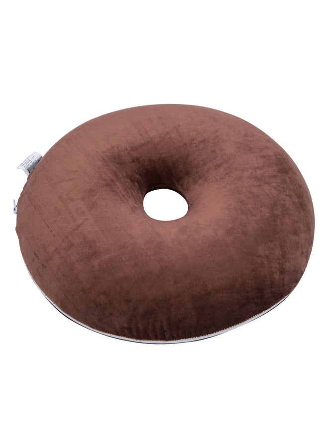 دي بي تي وسادة طبية بحشو ميموري فوم وسادة للمقعد بتقنية الميموري فوم شكل دونات بني مقاس 40 سم - Image 4