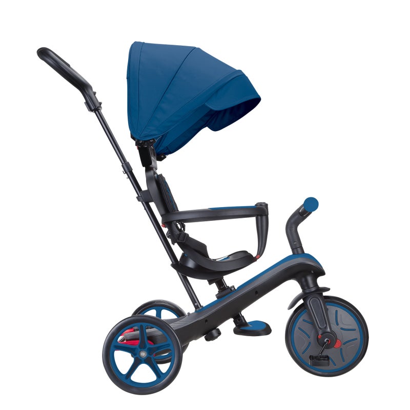 Globber Explorer Foldable 4-in-1 Convertible Trike (Royal Blue/Black)