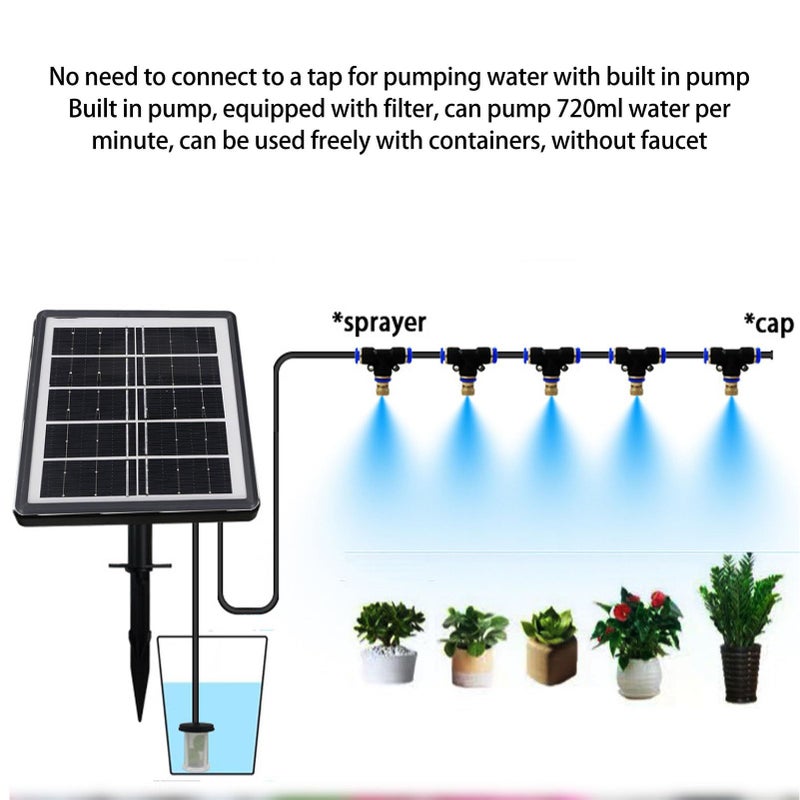 Solar Powered Irrigation Kit with IP67 Waterproof Design for Garden Greenhouse - Image 5