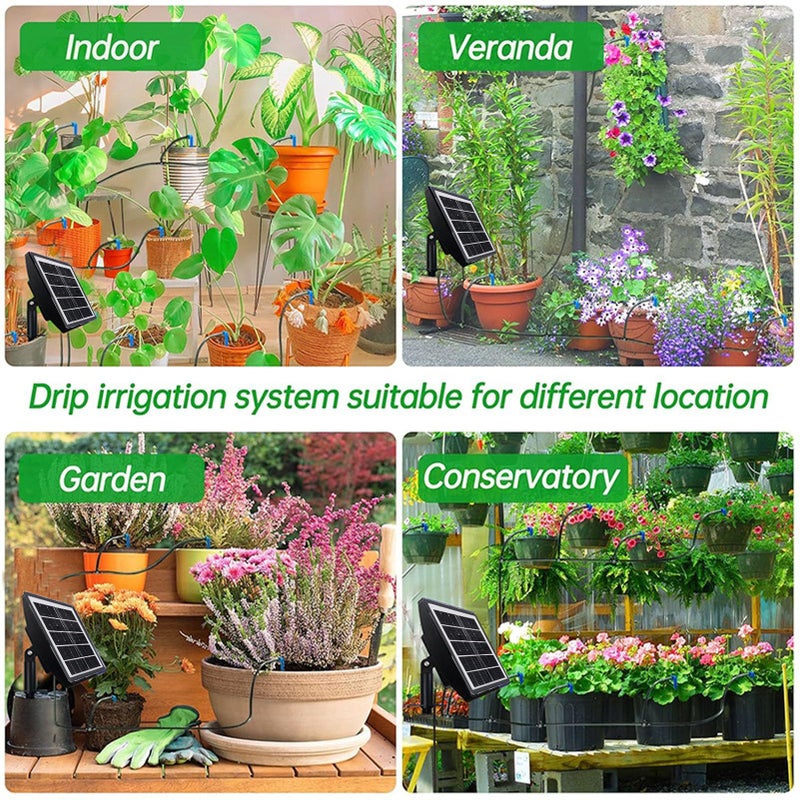 Solar Powered Irrigation Kit with IP67 Waterproof Design for Garden Greenhouse - Image 3