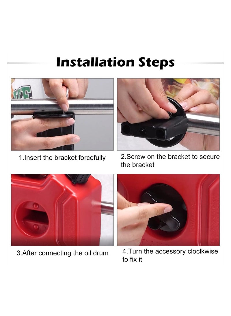 Generic - Upgraded Fuel Tank Bracket Lock for 3L 5L Jerry Cans Secure Fastening for Motorcycles and Off-Road Vehicles - Image 1