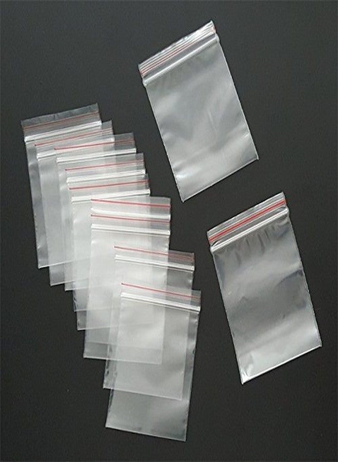 DMS RETAIL Zip Lock seal pack Pouch Bags Transparent Zipseal 3X5 Inches -Pack of 100-Resealable Plastic bags - Image 3