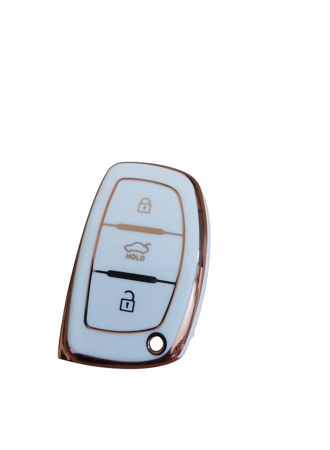 Hyundai Key Fob Cover, Soft TPU Key Fob Case Full Protection 3 Buttons - Image 1