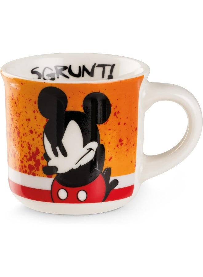 EGAN كوب صغير ميكي أنا و ميني أنا – 80 مل كوب إسبريسو | كوب قابل للجمع | بورسلين جديد | آمن للاستخدام في الميكروويف وغسالة الصحون | هدية لعشاق القهوة والشاي (ميكي برتقالي) - Image 1