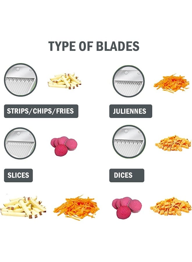 Vegetable cutter mandoline slicer adjustable slicer fruit cutter salad cutter salad slicer potato food chopper french fries cutter fruit slicer vegetable chopper  - Image 2