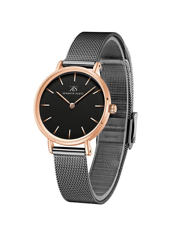 KENNETH SCOTT ساعة يد تناظرية من الفولاذ المقاوم للصدأ K22519-KMBB - Image 2