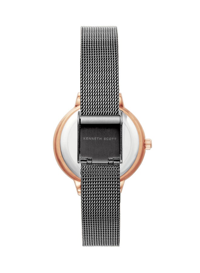 KENNETH SCOTT ساعة يد تناظرية من الفولاذ المقاوم للصدأ K22519-KMBB - Image 3