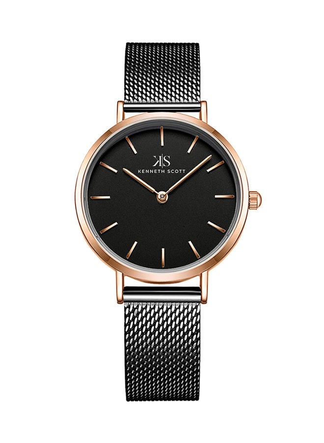 KENNETH SCOTT ساعة يد تناظرية من الفولاذ المقاوم للصدأ K22519-KMBB - Image 1