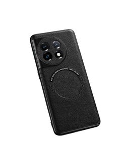 OnePlus 11 5G Case Cover Phone Accessories with Anti-drops Anti-fingerprints Camera Protection Magsafe Magnetic Wireless Charging Back Protective Cover Compatible with OnePlus 11  Black