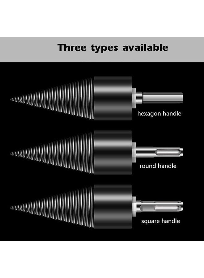 Firewood Chop Drill Bit Wood Splitting Tool Cone Log Splitters Electric Timber Breaking Machine Firewood Chopper Breaker Bits Accessory