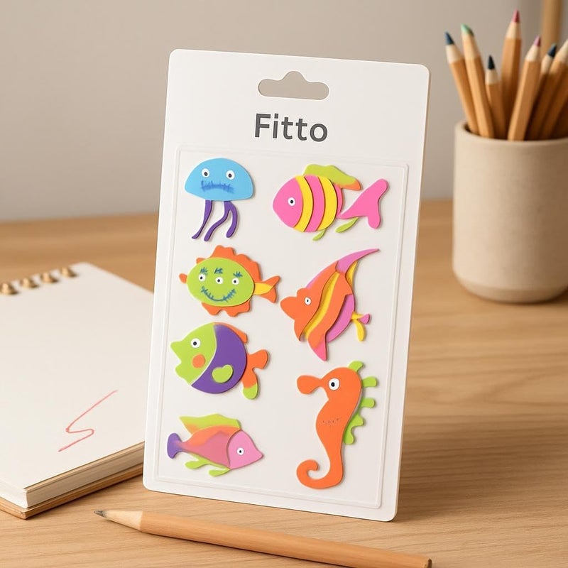 Fitto Ocean Series Craft Stickers 17.7x11.2cm - Image 2