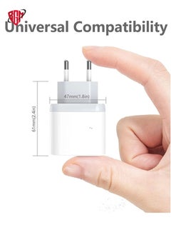 BGM 20W Fast USB C Travel Charger Plug Adaptor for iPhone 14/14 Plus/14 Pro/14 Pro Max/13 12 11 SE XR XS Max X, Galaxy, Power Adapter USBC UK Charging  - Image 2