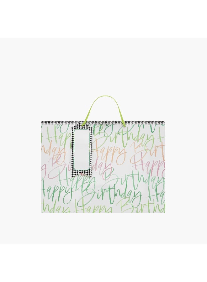 Findz Happy Birthday Print Paper Gift Bag - Extra Large - Image 1