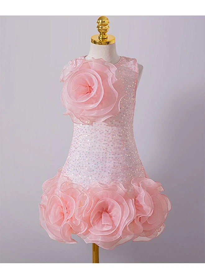 Mark & Mia Mark & Mia Floral Applique Embellished Dress - Pink