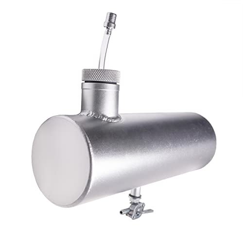 JMCHstore Aluminum Mini bike Gas Fuel Tank Cylinder 4x11 for Coleman Baja Montser Mega moto Predator Hemi non 212 Engine Massimo Axis RealTree Motovox Mototec Dirt Gas Bike Go Kart Parts Silver - Image 1