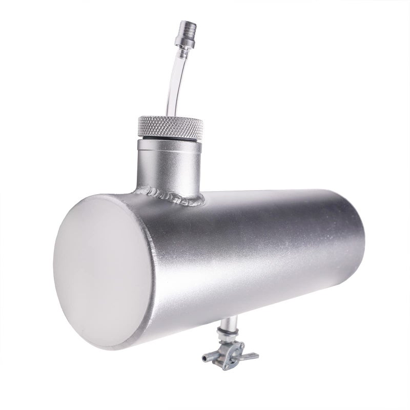 JMCHstore Aluminum Mini bike Gas Fuel Tank Cylinder 4x11 for Coleman Baja Montser Mega moto Predator Hemi non 212 Engine Massimo Axis RealTree Motovox Mototec Dirt Gas Bike Go Kart Parts Silver - Image 2