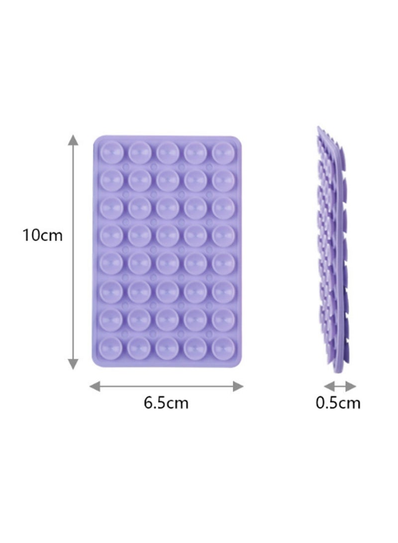 Loquat 2 Pack Light Blue Light Pink Silicone 40pcs Suction Cup Phone Case Double-Sided Suction Cup Non-Slip Hands-Free Phone Accessory Holder For Video And Selfie - Image 2