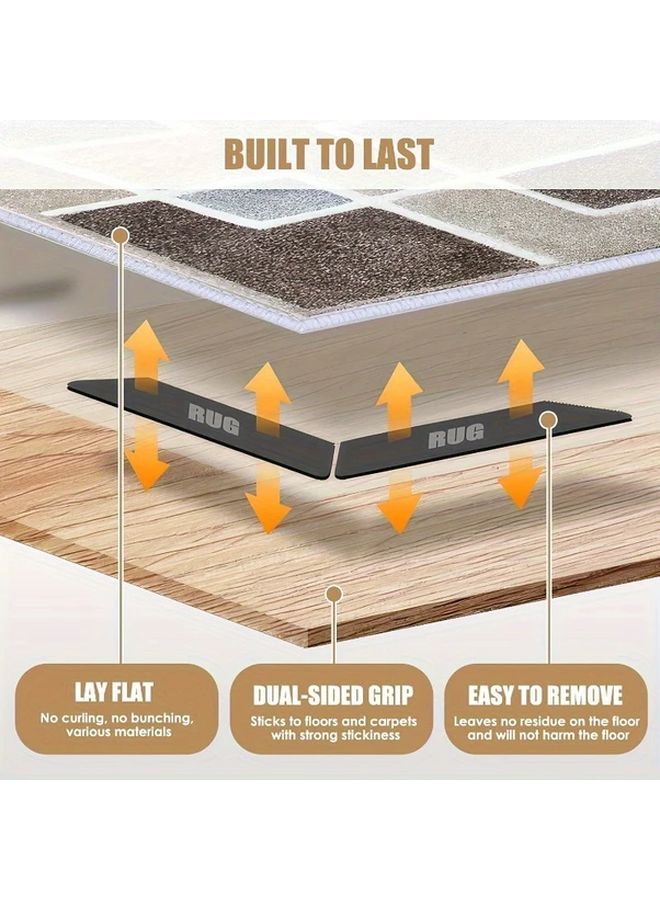 Thickened Carpet Anti Slip Fixer Double Sided Adhesive Sticker Gentleman Black - Image 5