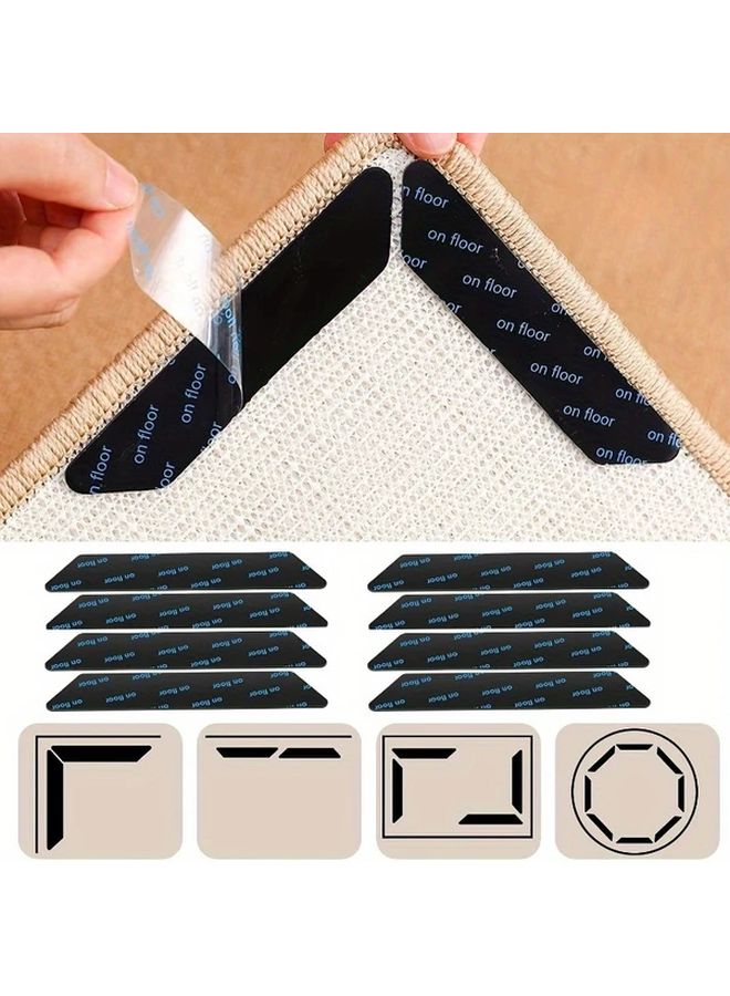 Thickened Carpet Anti Slip Fixer Double Sided Adhesive Sticker Gentleman Black - Image 1