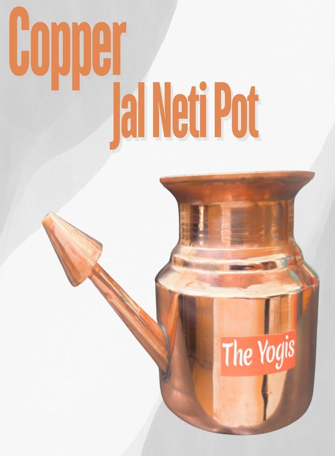 The Yogis Copper Neti Yoga and Ayurveda Jala Neti Pot for Sinus, Nose Irrigation and Cleaning 400ml - Image 2