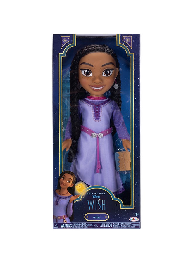 Disney دمية أasha المغامرة الأساسية 15 بوصة | دمية أزياء | فيلم ويش | دمية قابلة للجمع | هدية للأطفال والمراهقين - Image 1