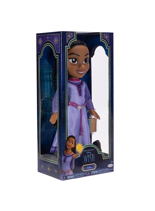Disney دمية أasha المغامرة الأساسية 15 بوصة | دمية أزياء | فيلم ويش | دمية قابلة للجمع | هدية للأطفال والمراهقين - Image 2