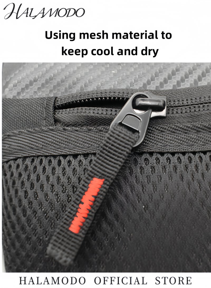 HALAMODO Men's Canvas Drop Leg Bag Outdoor Waist Pack Tactical Bag Motorcycle Bag Bike Bag Multi-Pocket Waist Pouch Multifunctional Bag for Travel & Hiking & Climbing  - Image 4