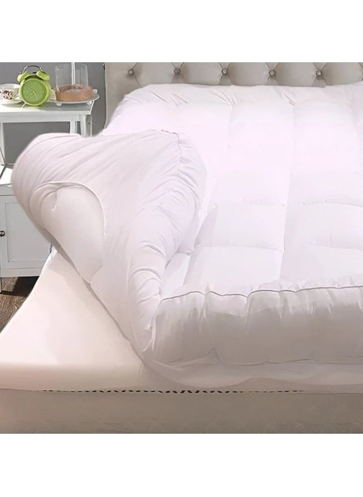 Brides Double-sided hotel felt, height 14 cm, high-quality material, size 200 x 200 cm - white  - Image 1
