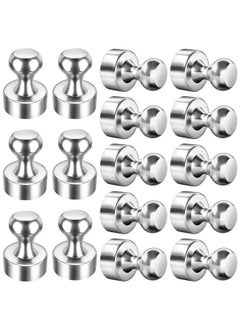 16 PCS Magnetic Push Pins, Whiteboard Magnets, Magnetic Thumb Tacks, Fridge Magnets, Neodymium Magnet Pins, Magnetic Pin, Office Magnets, Push Pins Magnets For Whiteboard, Fridge, Map, Kitchen