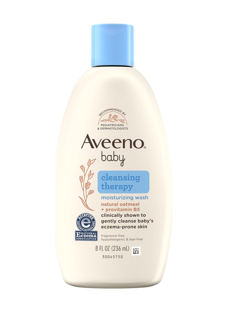 Aveeno Baby Cleansing Therapy Moisturizing Baby Body Wash, Ultra-gentle, Softens And Soothes Extra-dry Skin 236ml  - Image 1