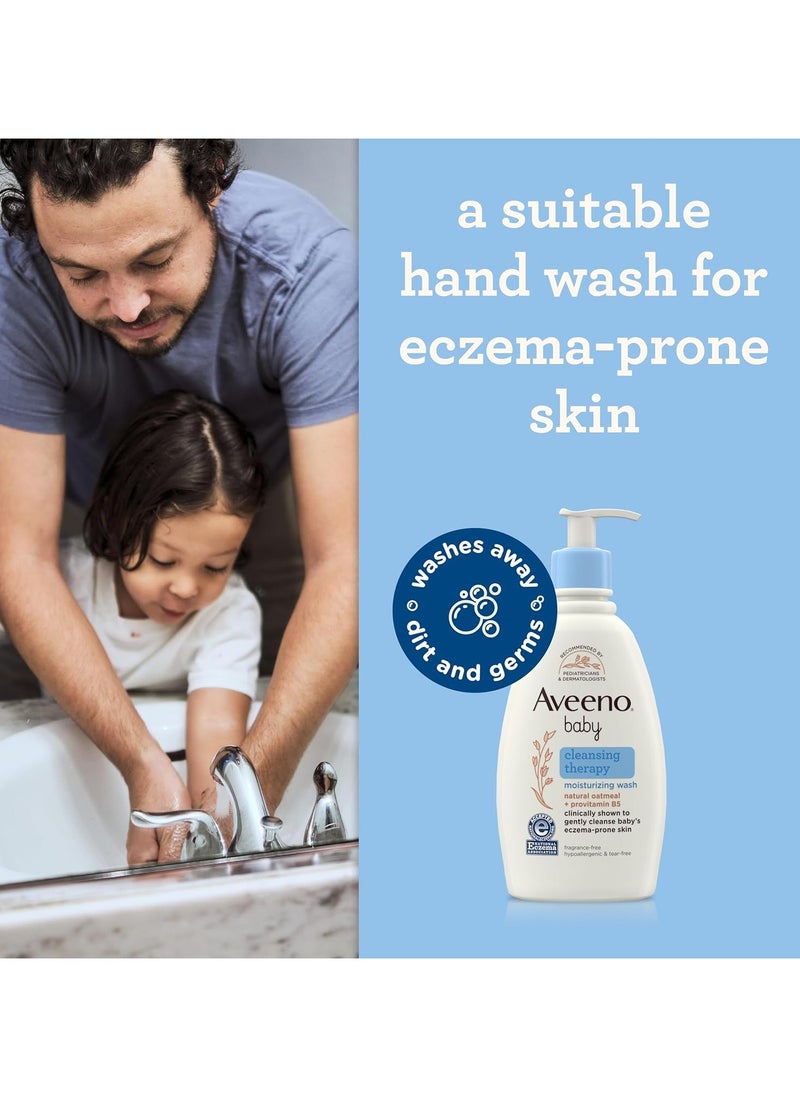 Aveeno Baby Cleansing Therapy Moisturizing Baby Body Wash, Ultra-gentle, Softens And Soothes Extra-dry Skin 236ml  - Image 3